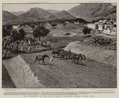 Il tradimento nella valle di Tochi, il primo attacco al campo da Henry Marriott Paget